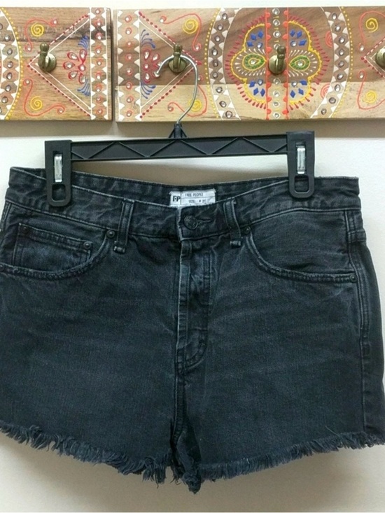 Free People Pants - Free People Black Cutoff Jean Shorts